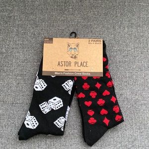 Mens casino socks sock size 10-13